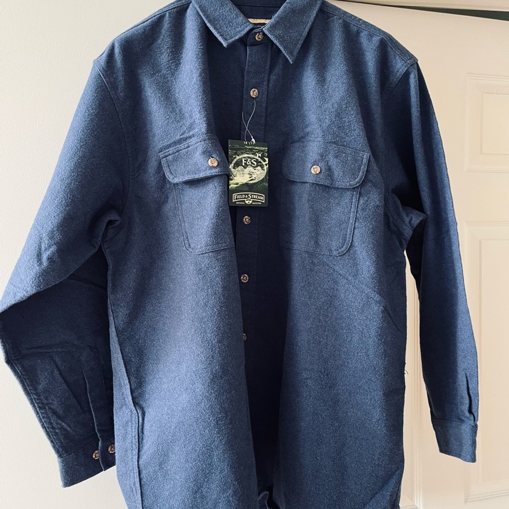 Field & Stream Men's Casual Button Down Shirt - Navy